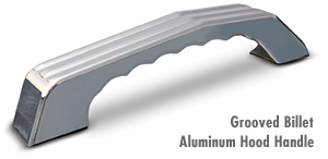 Grooved Billet Aluminum Hood Handle